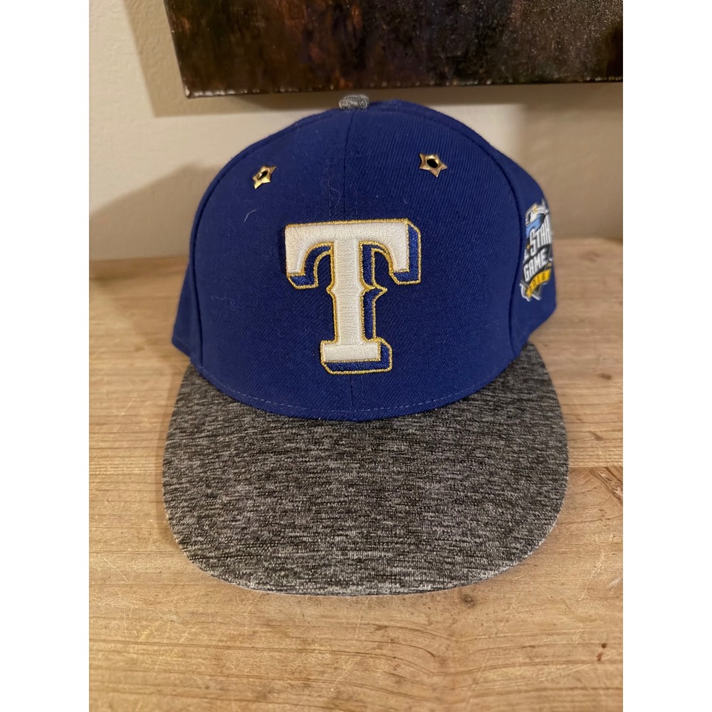 New Era Texas Rangers MLB All Star Game 2016 Baseball Cap Blue Grey Fitted 7 1/4